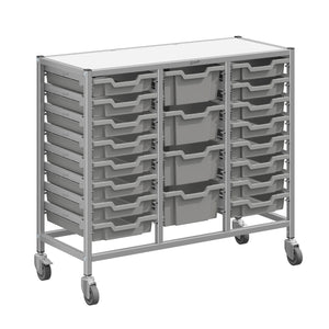 Dynamis High-Density Storage Collection, Medium Triple Cart Set with 16 Shallow and 4 Deep Trays, FREE SHIPPING