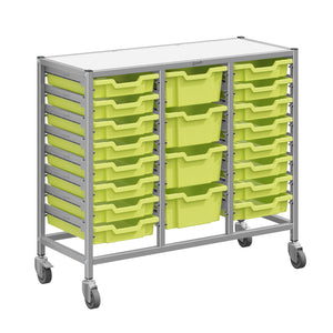 Dynamis High-Density Storage Collection, Medium Triple Cart Set with 16 Shallow and 4 Deep Trays, FREE SHIPPING