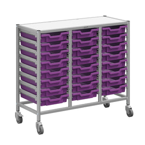 Dynamis High-Density Storage Collection, Medium Triple Cart Set with 24 Shallow Trays, FREE SHIPPING