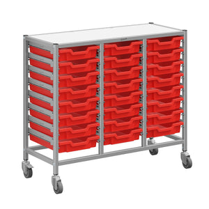 Dynamis High-Density Storage Collection, Medium Triple Cart Set with 24 Shallow Trays, FREE SHIPPING