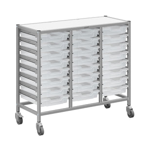 Dynamis High-Density Storage Collection, Medium Triple Cart Set with 24 Shallow Trays, FREE SHIPPING