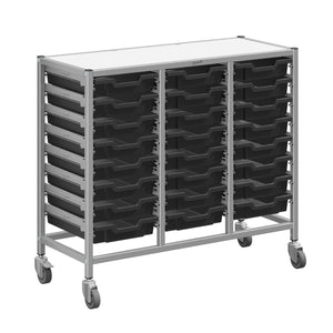 Dynamis High-Density Storage Collection, Medium Triple Cart Set with 24 Shallow Trays, FREE SHIPPING