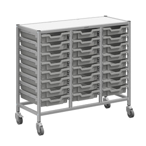 Dynamis High-Density Storage Collection, Medium Triple Cart Set with 24 Shallow Trays, FREE SHIPPING