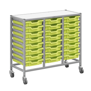 Dynamis High-Density Storage Collection, Medium Triple Cart Set with 24 Shallow Trays, FREE SHIPPING