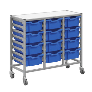 Dynamis High-Density Storage Collection, Medium Triple Cart Set with 12 Deep Trays, FREE SHIPPING