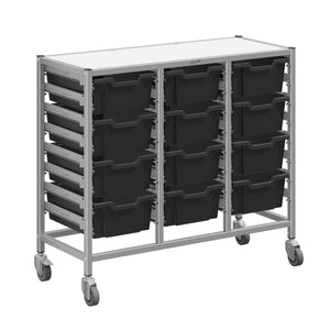 Dynamis High-Density Storage Collection, Medium Triple Cart Set with 12 Deep Trays, FREE SHIPPING