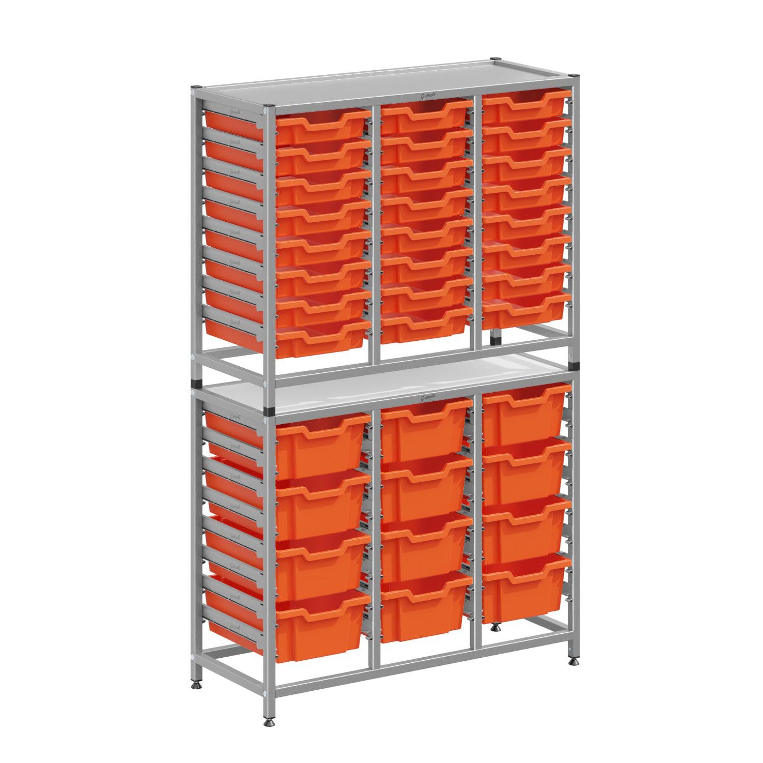 Dynamis High-Density Storage Collection, Tall Fixed Frame Combo Set with 24 Shallow and 12 Deep Trays, FREE SHIPPING