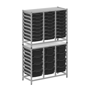 Dynamis High-Density Storage Collection, Tall Fixed Frame Combo Set with 24 Shallow and 12 Deep Trays, FREE SHIPPING