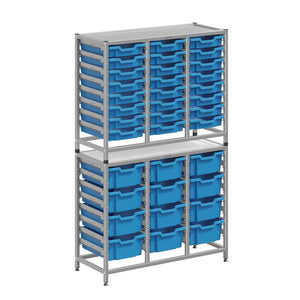 Dynamis High-Density Storage Collection, Tall Fixed Frame Combo Set with 24 Shallow and 12 Deep Trays, FREE SHIPPING