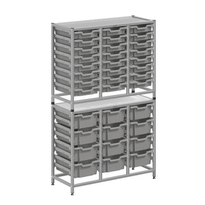 Dynamis High-Density Storage Collection, Tall Fixed Frame Combo Set with 24 Shallow and 12 Deep Trays, FREE SHIPPING