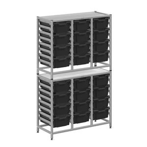 Dynamis High-Density Storage Collection, Tall Fixed Frame Combo Set with 24 Deep Trays, FREE SHIPPING