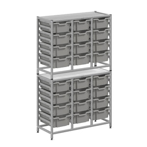 Dynamis High-Density Storage Collection, Tall Fixed Frame Combo Set with 24 Deep Trays, FREE SHIPPING