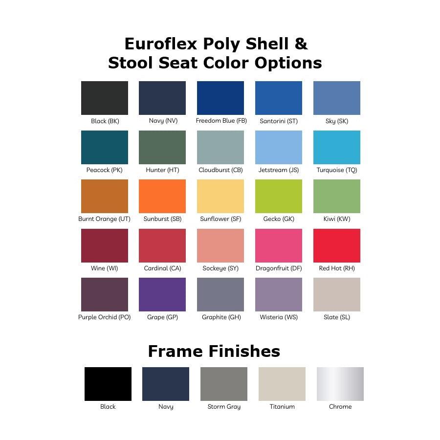 USA Capitol Euroflex Stool, 24" Fixed Height