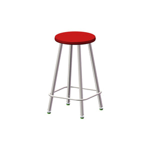 USA Capitol Euroflex Stool, 24" Fixed Height