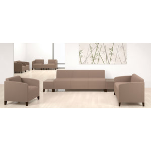 Fremont Collection Reception Seating, Loveseat, Designer Fabric Upholstery, FREE SHIPPING