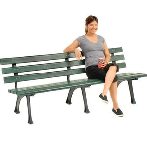 Global Industrial Recycled Park Bench, 6'