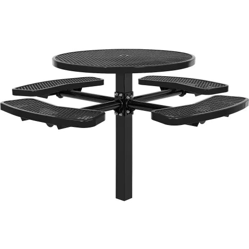 Global Industrial In-Ground Mount Picnic Table, 46" Round