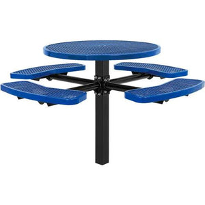 Global Industrial In-Ground Mount Picnic Table, 46" Round