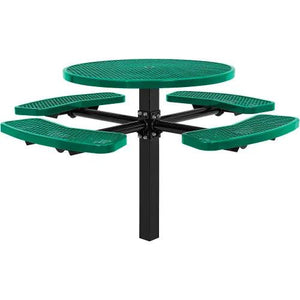 Global Industrial In-Ground Mount Picnic Table, 46" Round