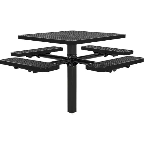 Global Industrial In-Ground Mount Picnic Table, 46" Square