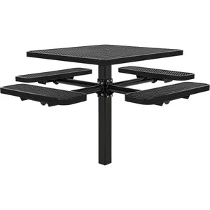 Global Industrial In-Ground Mount Picnic Table, 46" Square