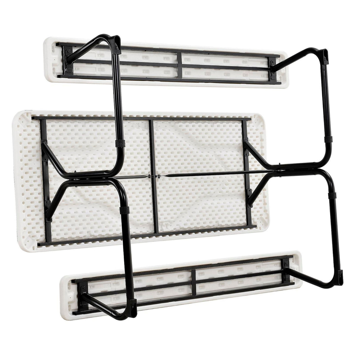 Global Industrial 6' Outdoor Blowmolded Plastic Picnic Table, White