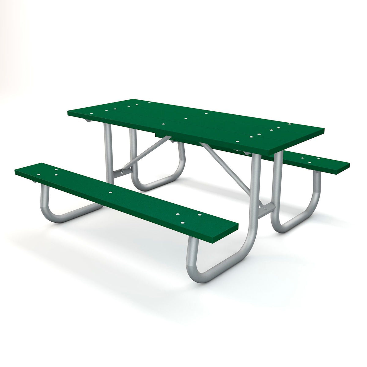Global Industrial 6' Rectangular Recycled Plastic Picnic Table