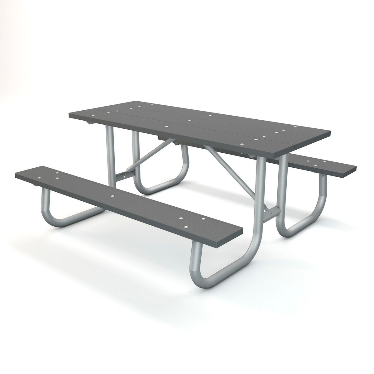 Global Industrial 6' Rectangular Recycled Plastic Picnic Table