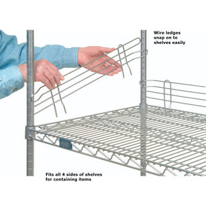 Global Industrial Wire Shelf Ledge, 36" L