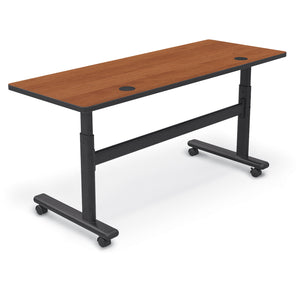 Height Adjustable Sit/Stand Flipper Table with Laminate Top, Rectangle