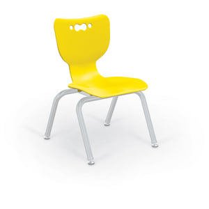 Mooreco Hierarchy 4-Leg School Chair, Platinum Frame