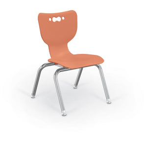 Mooreco Hierarchy 4-Leg School Chair, Chrome Frame