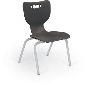 Mooreco Hierarchy 4-Leg School Chair, Platinum Frame