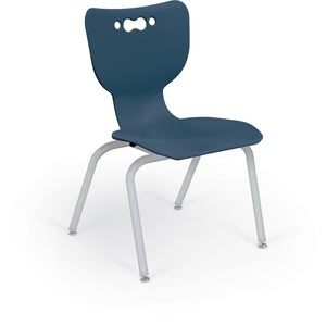 Mooreco Hierarchy 4-Leg School Chair, Platinum Frame