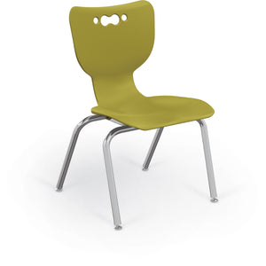 Mooreco Hierarchy 4-Leg School Chair, Chrome Frame