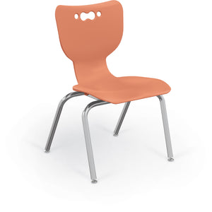 Mooreco Hierarchy 4-Leg School Chair, Chrome Frame