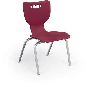 Mooreco Hierarchy 4-Leg School Chair, Chrome Frame