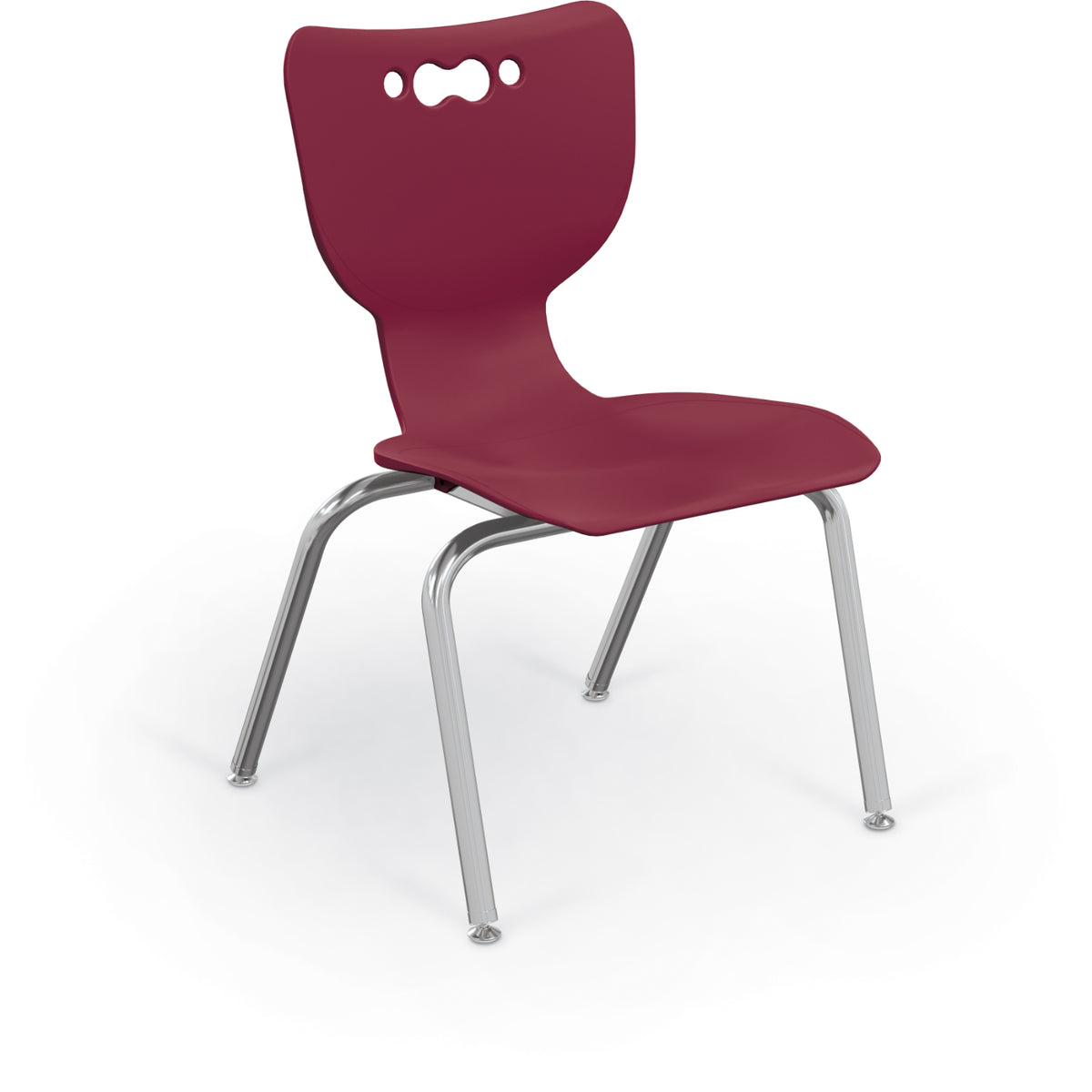 Mooreco Hierarchy 4-Leg School Chair, Chrome Frame