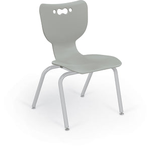 Mooreco Hierarchy 4-Leg School Chair, Platinum Frame