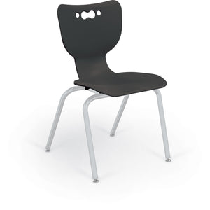 Mooreco Hierarchy 4-Leg School Chair, Platinum Frame