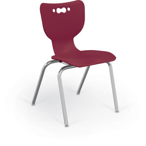 Mooreco Hierarchy 4-Leg School Chair, Chrome Frame