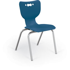 Mooreco Hierarchy 4-Leg School Chair, Chrome Frame