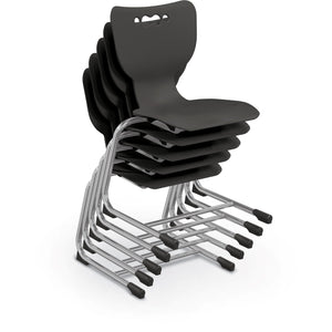 Mooreco Hierarchy Cantilever School Chair, Chrome Frame