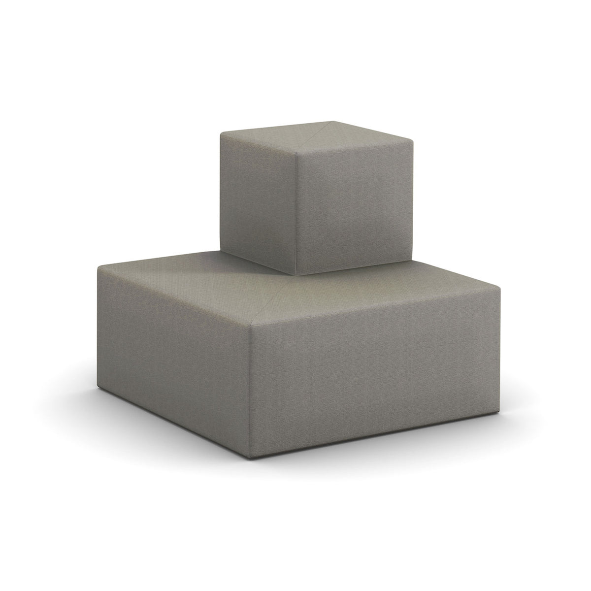Flex 2-Tier Step Seating, Outside Facing Corner, Fully Upholstered, Standard Fabric/Vinyl Upholstery, FREE SHIPPING
