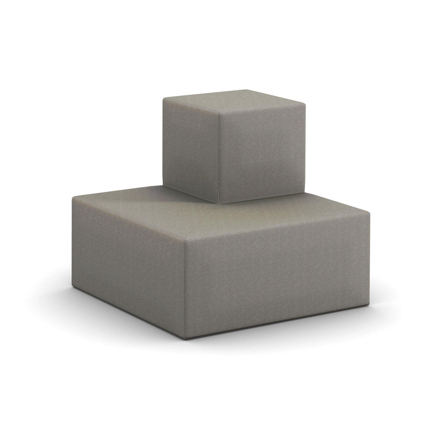Flex 2-Tier Step Seating, Outside Facing Corner, Fully Upholstered, Standard Fabric/Vinyl Upholstery, FREE SHIPPING