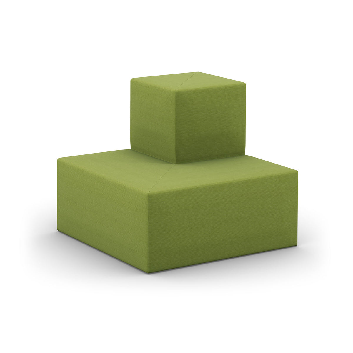 Flex 2-Tier Step Seating, Outside Facing Corner, Fully Upholstered, Standard Fabric/Vinyl Upholstery, FREE SHIPPING