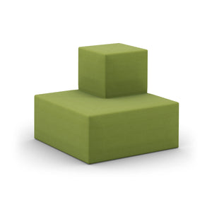 Flex 2-Tier Step Seating, Outside Facing Corner, Fully Upholstered, Standard Fabric/Vinyl Upholstery, FREE SHIPPING
