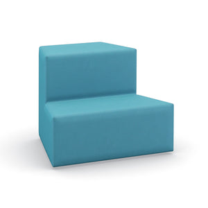 Flex 2-Tier Step Seating, Outside Facing, 30-Degree Wedge, Fully Upholstered, Standard Vinyl Upholstery, FREE SHIPPING