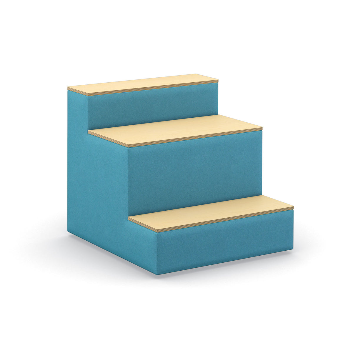 Flex 3-Tier Step Seating, Upholstered Back/Sides with Wood Steps, Standard Vinyl Upholstery, FREE SHIPPING