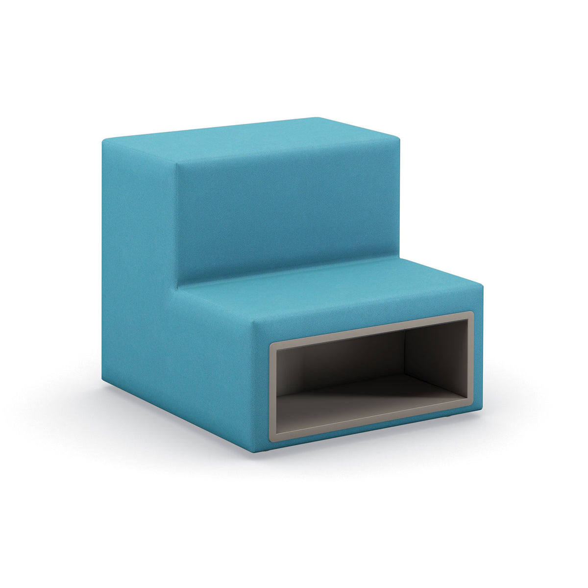 Flex 2-Tier Step Seating with Storage Cubby, Fully Upholstered, Standard Vinyl Upholstery, FREE SHIPPING